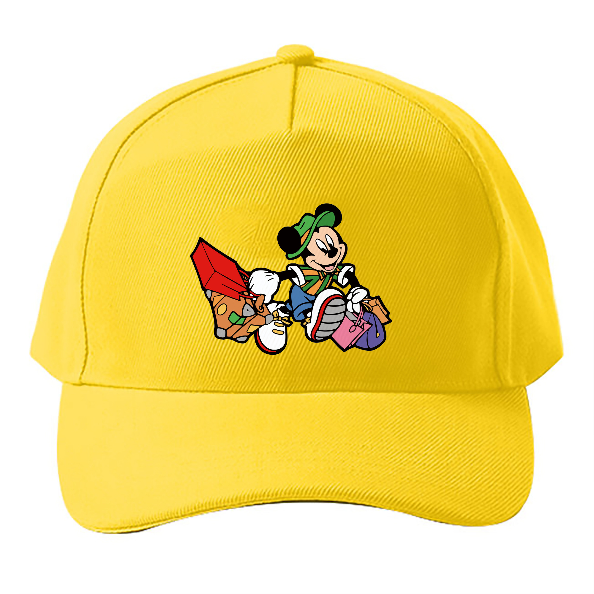 （画像用） ミッキーマウス Mickey Mouse ベースボールキャップ 綿100％ 男女兼用 帽子 スポーツ
